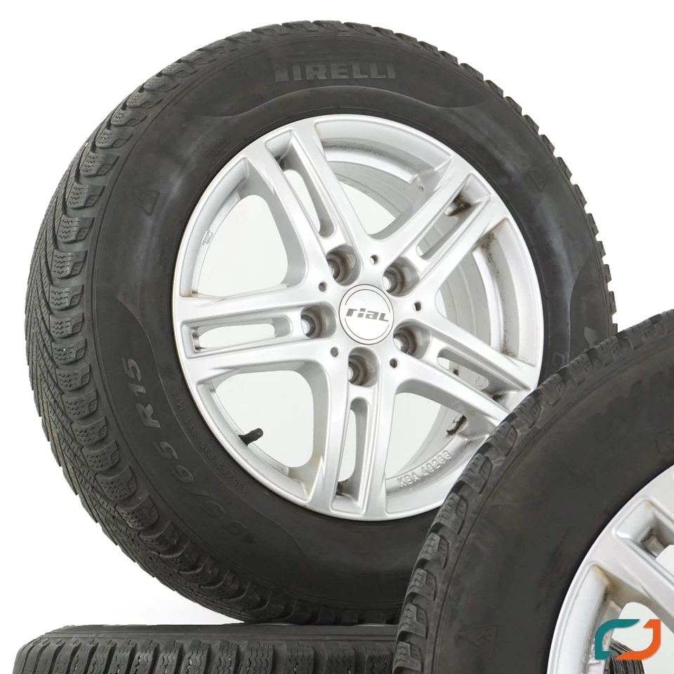 Winterräder Seat Leon 5F Skoda Octavia 5E VW Caddy 2K Winterreifen Rial 15 Zoll - Bild 2 von 4