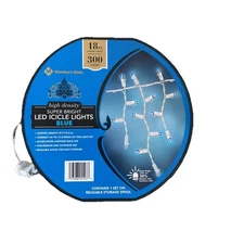 BRAND NEW - Member's Mark High Density Super Bright Blue LED Icicle Lights