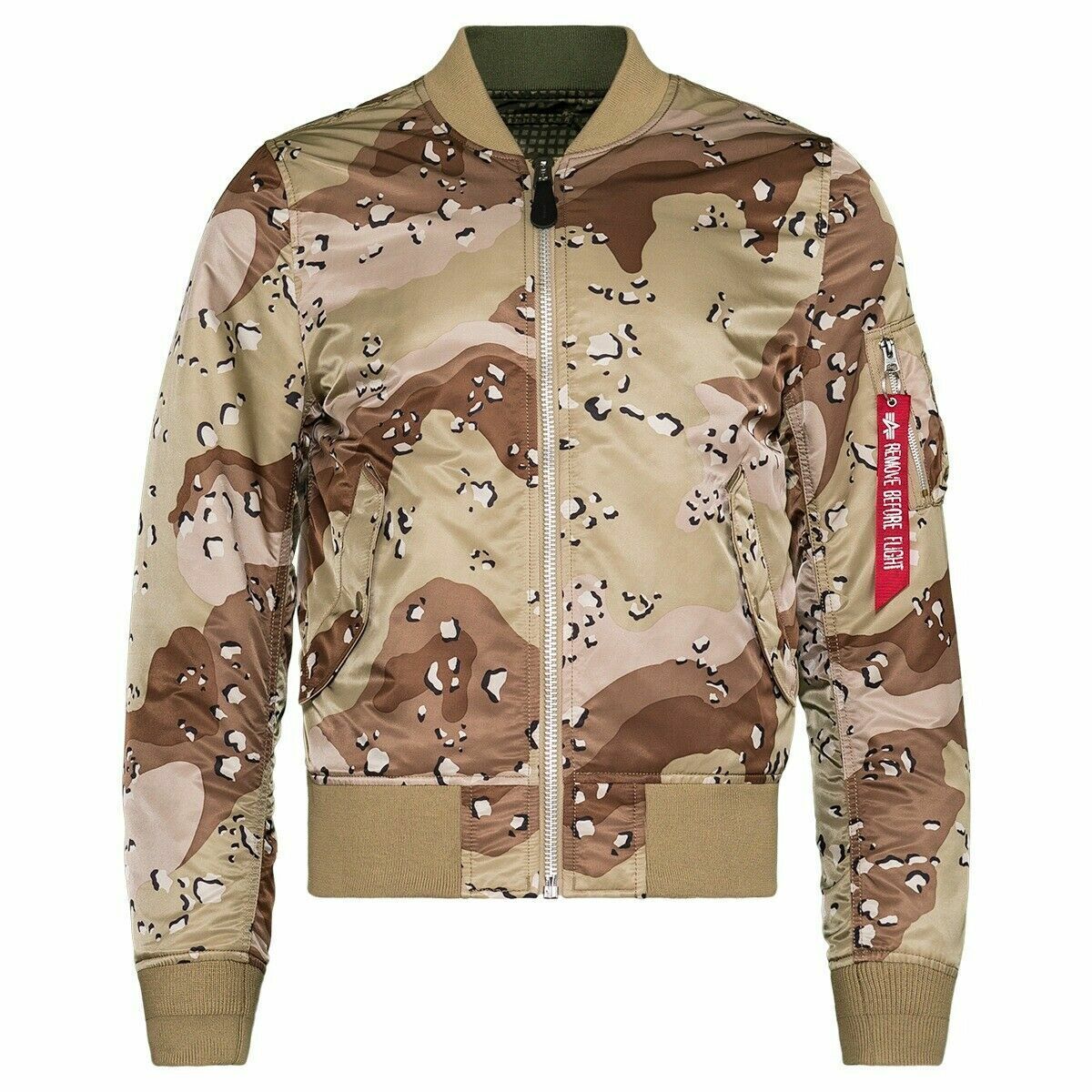 ALPHA INDUSTRIES MA-1 Flight Jacket Bomber Reversible Chocolate Chip Digi Camo ALPHA INDUSTRIES MA-1 Flight Jacket Bomber Reversible Chocolate Chip Digi Camo