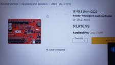 Lenel Intelligent System Controller LNL 2220 ...