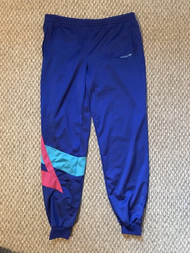 Vtg Adidas Track Pants L 80's 90's Hip 