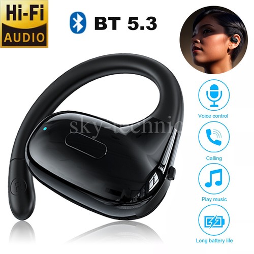 Wireless Bluetooth Headset Mobile Phone Hands Free Earpiece for Samsung iPhone - Bild 2 von 27