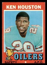 1971 TOPPS KEN HOUSTON HOUSTON OILERS #113 ROOKIE RC VGEX X10022