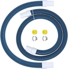 1 1/2" Pool Filter Hose with Hose Clamp 3 ft 6 ft (Set of 2)