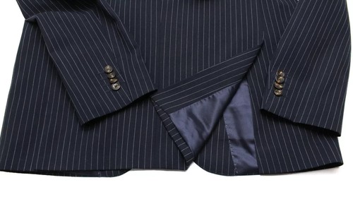 Tommy Hilfiger Tailored Blazer Men Large Single Breasted Pinstripe Wool - Picture 5 of 8