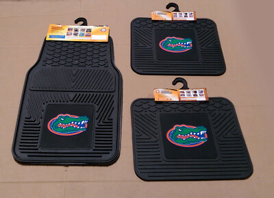 4pc Car Truck Front Rear All Weather Vinyl Floor Mats NCAA Florida Gators
