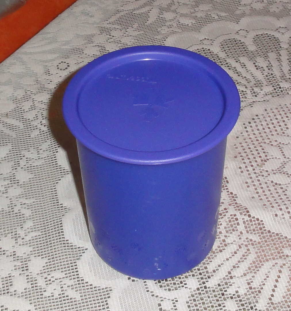 Tupperware Bingo Vorratsdose – 1,25 Liter, Blau, Stapelbar, Für Kaffee, Zucker & Mehr