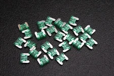 100 PACK ATM LOW PROFILE 30 AMP FUSE FUSES BLADE CIRCUIT 2 LEG MICRO ATMLP30