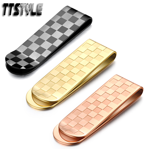 High Quality Thick TTstyle 316L Stainless Steel Money Clip 3
