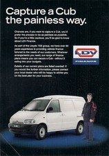 LDV Cub Van Finance Late 1990s UK Market Single Sheet Sales Brochure