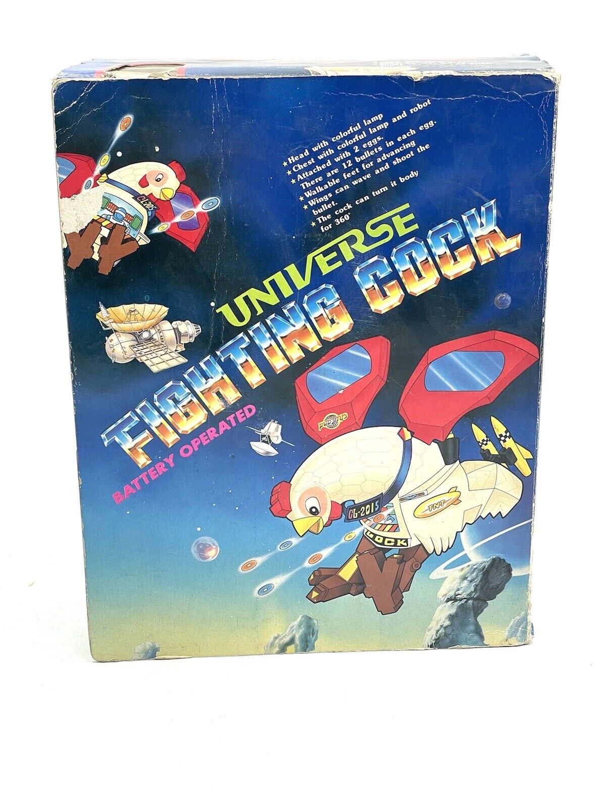 Image of UNIVERSE FIGHTING COCK 1986 ROBOT CHICKEN BATTERY OPERATED New Old Stock# CA