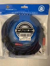AUDIO /VIDEO CABLE 1/4” cable 25ft Yahama speakers/ receivers 