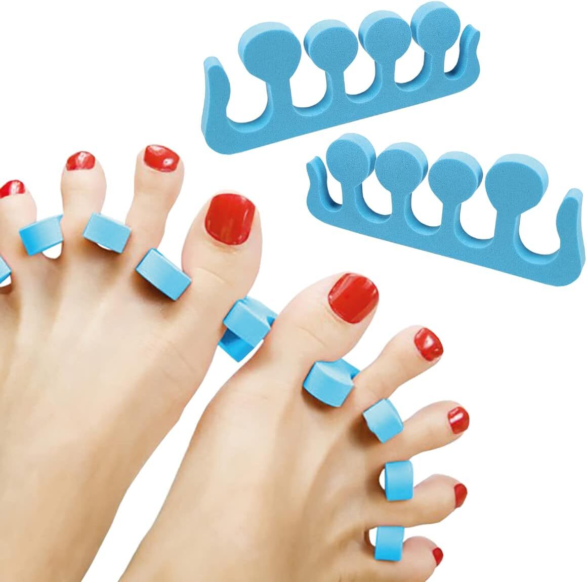 Separatori per dita dei piedi in silicone separatori per dita dei piedi