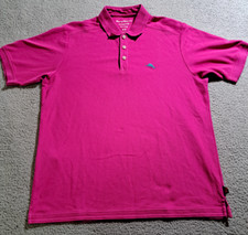 Tommy Bahama Men s Pink Island Zone Short Sleeve Polo Shirt / Size Med