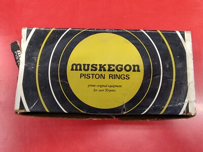NOS Muskegon chrome piston ring set #PS1211 +.040 oversize 3-7/8'' diameter
