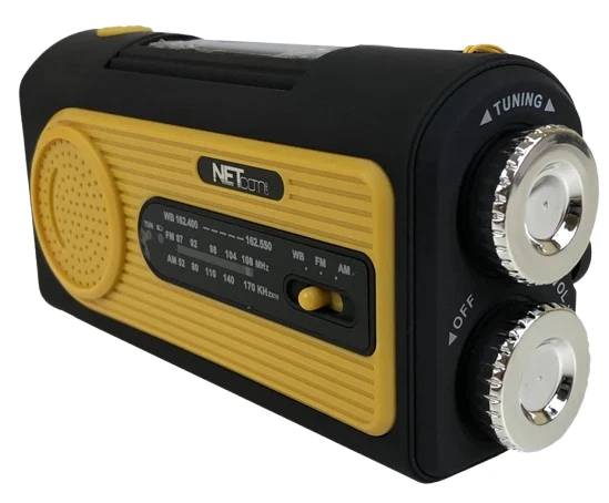 Emergency Hand Crank Radio with LED Flashlight Portable Radio Waterproof US - Image 2 of 4