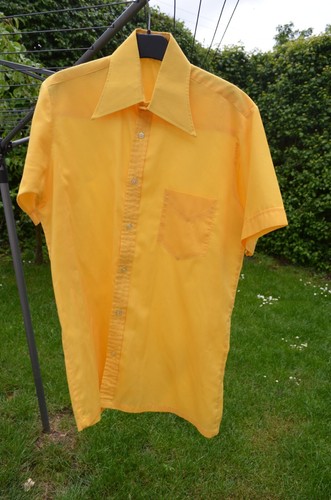 Collar daga Ben Sherman años 70, hombre/mujer manga corta, amarillo medio - Imagen 3 de 3