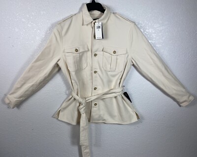 Polo Ralph Lauren Women's 14 Cotton Italian Utility Jacket Beige
