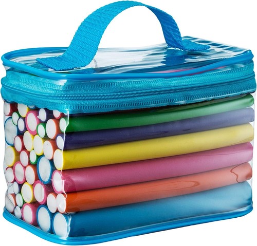 Salon Heatless Flexible Hair Rollers Curlers 42Pk 7" Soft Foam Flexi Twist Rods - Picture 6 of 7
