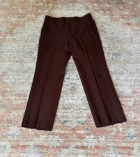 Vintage Levis Action Slacks Brown Made in USA Disco Grandpa Pants Men  s 36x30