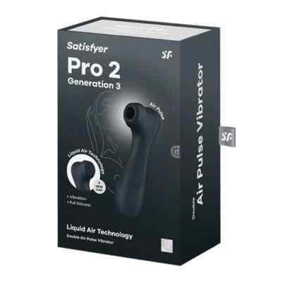 Satisfyer  PRO 2 GENERATION 3 WITH APP - DARK GREY W/ Liquid Air Technology -NEW