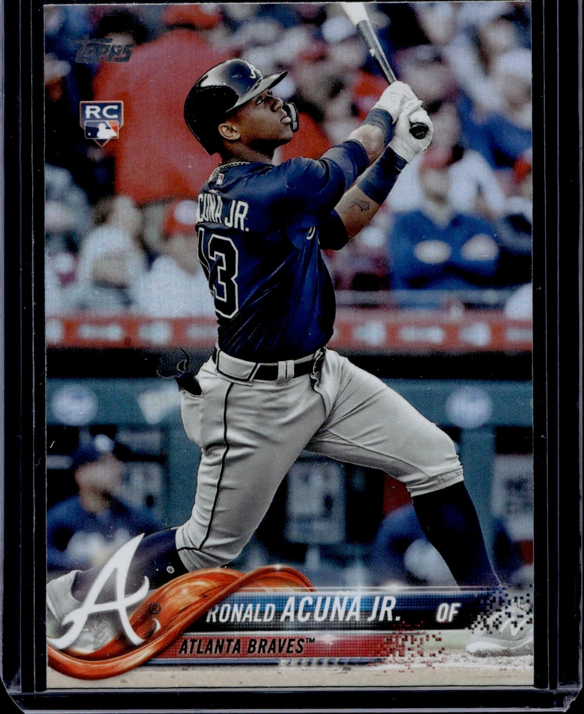2018 Topps Update Series Baseball Ronald Acuna Jr BRAVES #US250 Rainbow Foil (A)