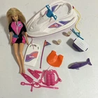 Vintage OCEAN FRIENDS BARBIE Doll - Mattel (1996) & Splash & Fun Jetski (1997)