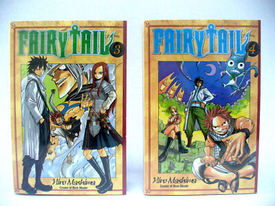 Lot of Two Hiro Mashima Manga Books - FAIRY TALE - Volumes 3 + 4 - NEW + SEALED