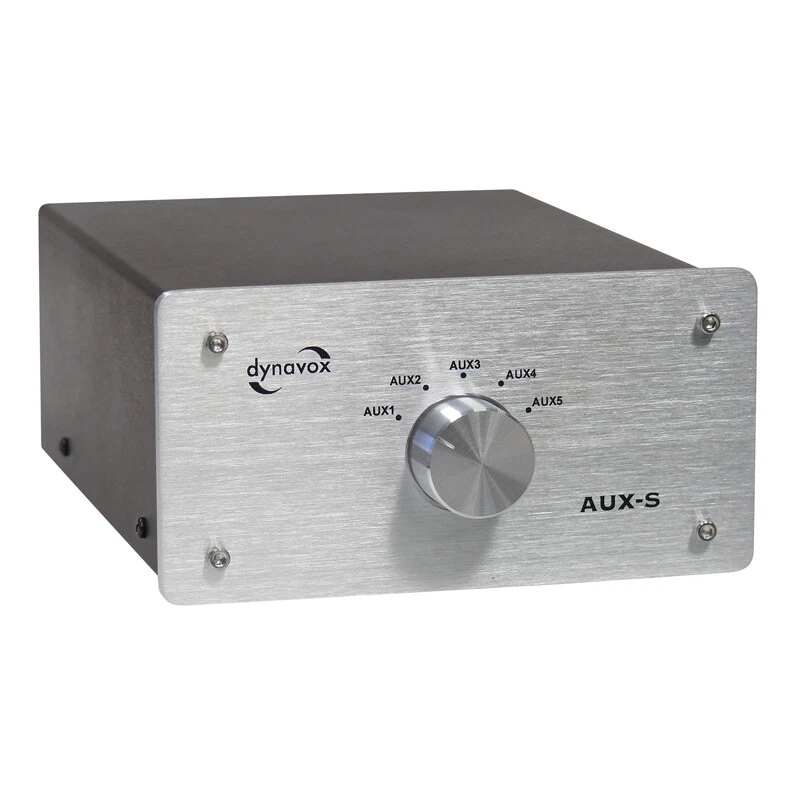 DYNAVOX EINGANGS-ERWEITERUNG / UMSCHALTER  AUX-S  SILBER Quellenumschalter - Bild 4 von 4