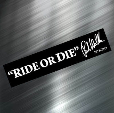 (1) Paul Walker car Sticker Auto Race Drift JDM Decal Boost Tuner Euro Funny Vw