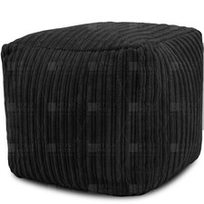 Jumbo Cord Footstool Pouffe Stool Footrest Living Room Beanbag Ottoman