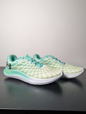 Under Armour UA Flow Velociti Wind 2 CN Running Shoes White Green Breeze Size 11