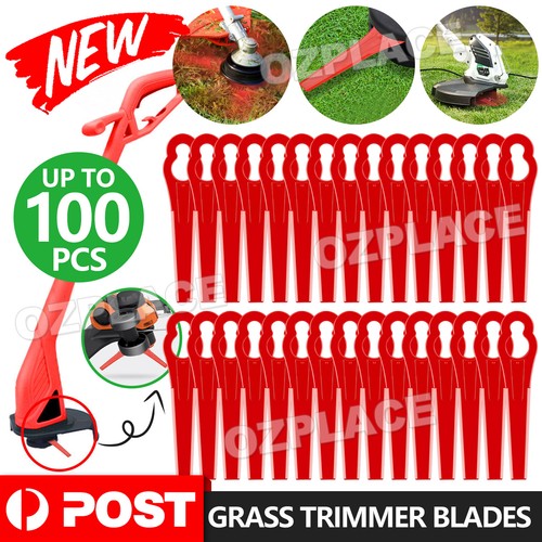 100 PCS Grass Trimmer Blades ozito Plastic for Crop Garden Weed Lawn BOSH KULLER eBay