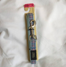 LEGACY COLLECTION SZ Medium NEW 60 Inch Blue Plaid Print Pet Leash