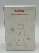 Besrey Electric Nasal Aspirator for Baby Auto-Clean Baby Nose Mucus Sucker NEW