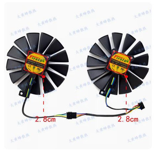 Graphics Card Cooling Fan For ASUS GTX970 980 980Ti 780 780Ti R9 285 Raptor === - Picture 4 of 5