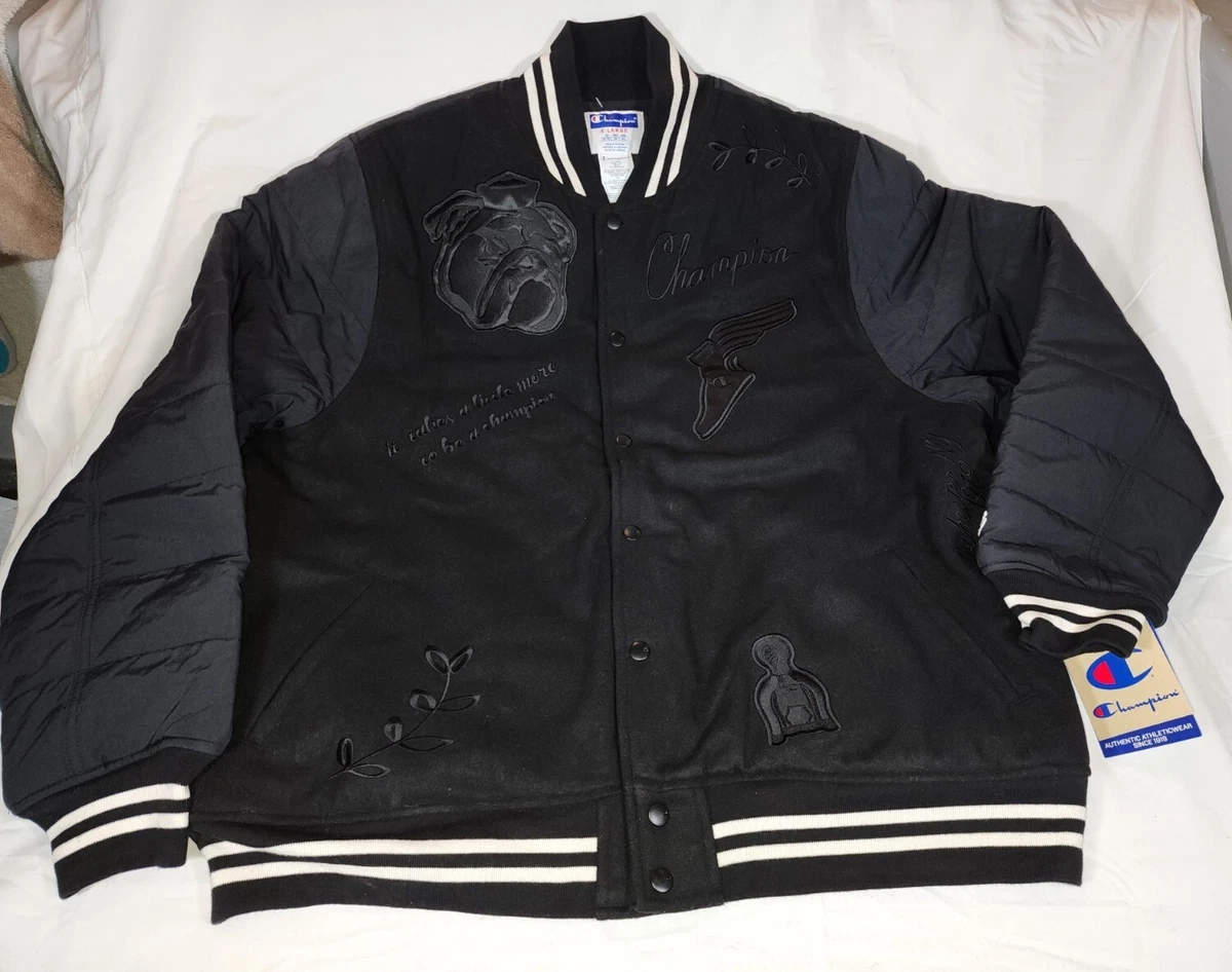 Champion varsity deals letterman jacket
