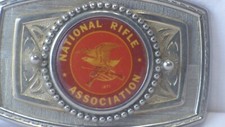Nice NATIONAL RIFLE ASSOCIATION Belt Buckle in very nice cond. 3 1/2" x 2 1/2"