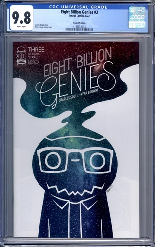 Eight Billion Genies #3  2nd Print CGC 9.8   Image Comics 2022