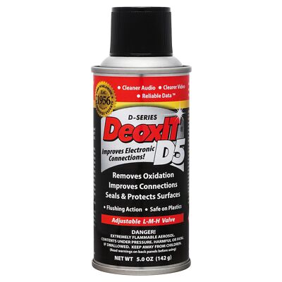 	Hosa D5S-6 CAIG DeoxIT 5% Spray Contact Cleaner 5 oz.	