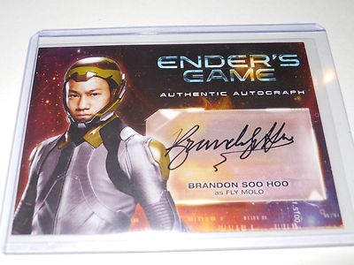 Enders Game Autograph Trading Card A8 Brandon Soo Hoo as Fly Molo