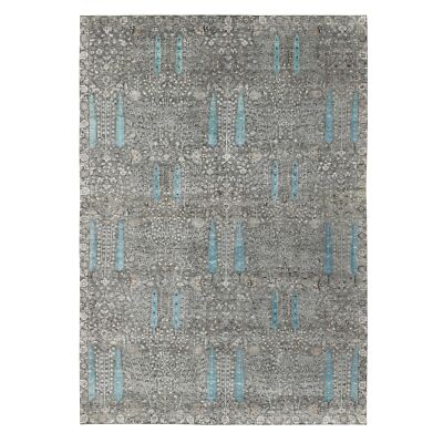 12'x17'9'' Oversized Cypress Tree Design Silk with Textured Wool Rug R58142