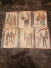 6 Simplicity Boys & Mens Clothing Assorted Sizes Sewing Patterns