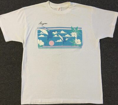 Vtg 80s Arizona Hummingbird Faded Shirt S Nature Animal Flower Bird Grunge 90s