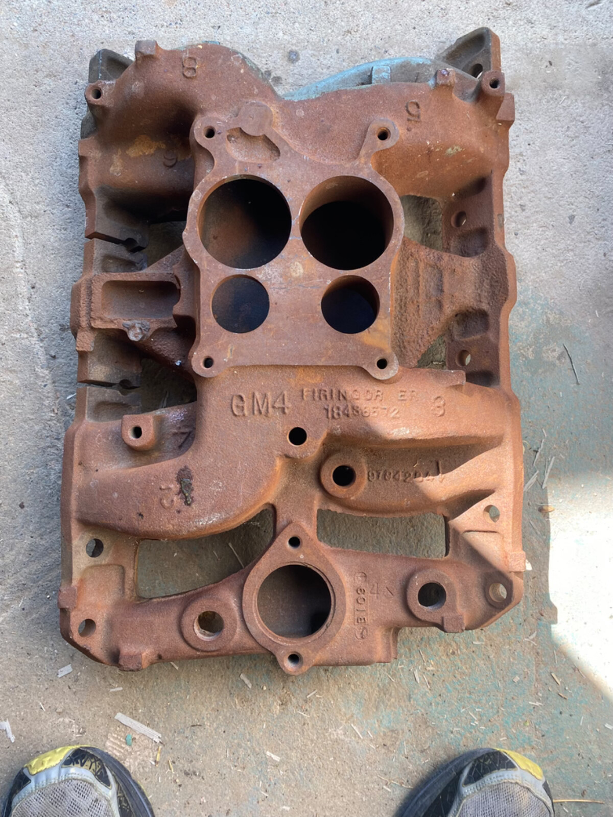 1969 GTO Judge Firebird Trans Am 400 Ram Air 3 428 HO Intake 9794234 B109 Date  