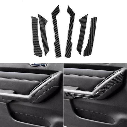 60Pcs Real Carbon Fiber Kits Full Interior Trim Sticker For Hummer H3 2006-2010 - Picture 16 of 23
