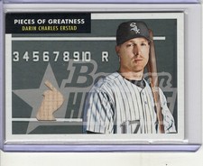 2007 BOWMAN HERITAGE DARIN CHARLES ERSTAD GAME-USED BAT RELIC #PGDE