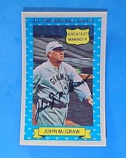 1972 ROLD GOLD ALL-TIME GREATS 3D #3 JOHN MCGRAW NM or better HOF