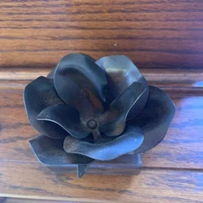 JAN BARBOGLIO Signed ROSE Rosa Religious FORGED IRON Trinket BOX