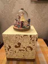 Disney Store Exclusive Snow Globe Beauty & The Beast Story Book Princess , Boxed